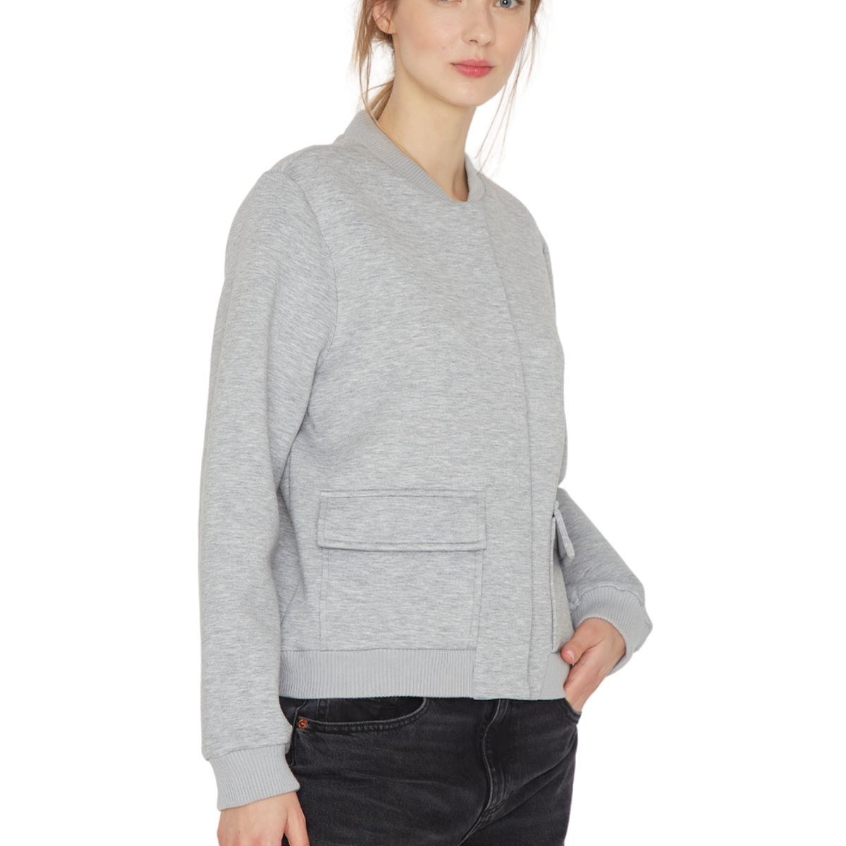 JACINTA TIENDA - Bomber Sport gris Jacinta Tienda