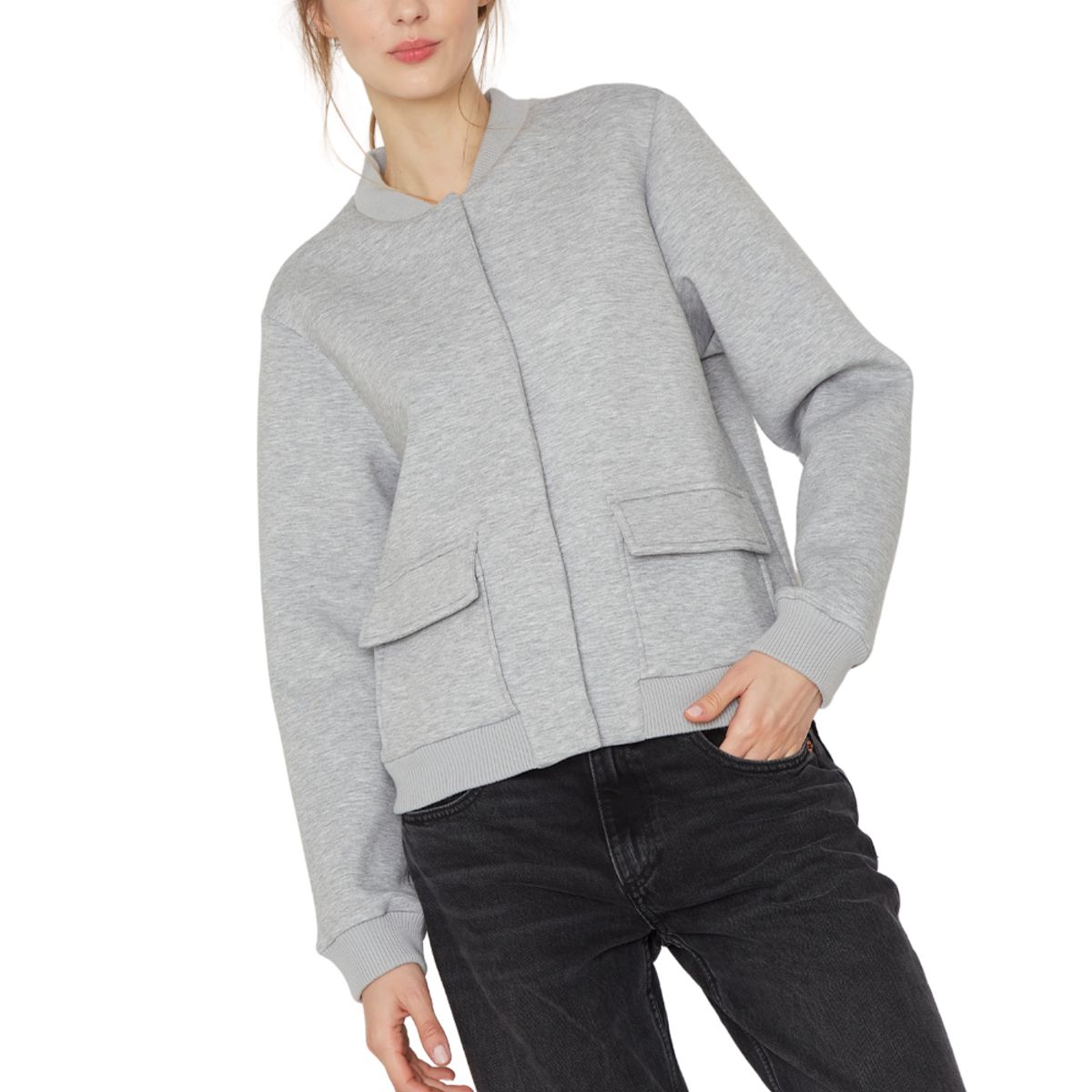 JACINTA TIENDA - Bomber Sport gris Jacinta Tienda
