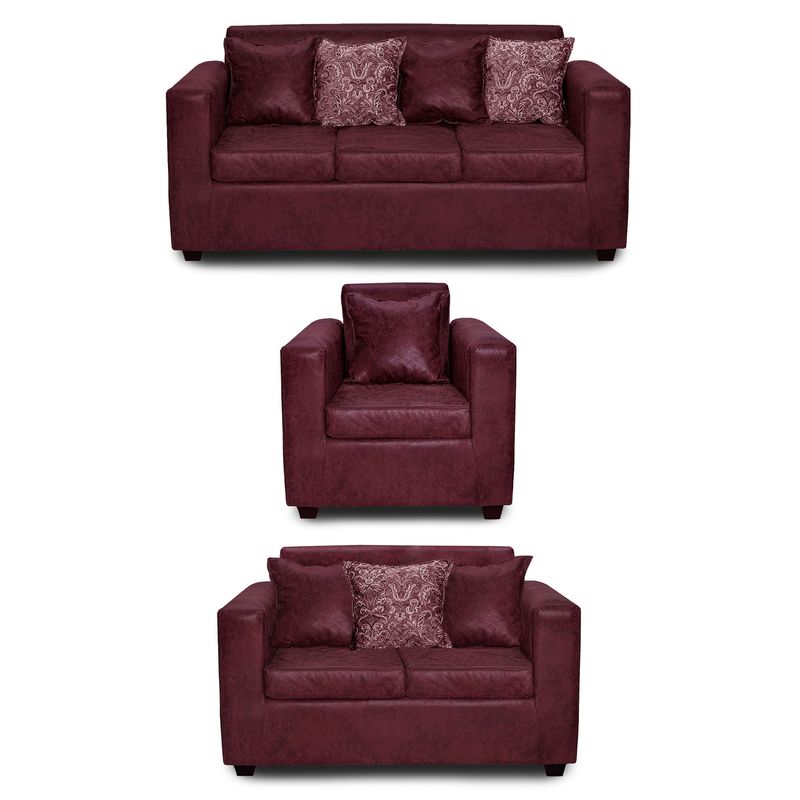 ADONIS LEUDH - Living 3+2+1 Ezeiza Envejecido Burdeo XL