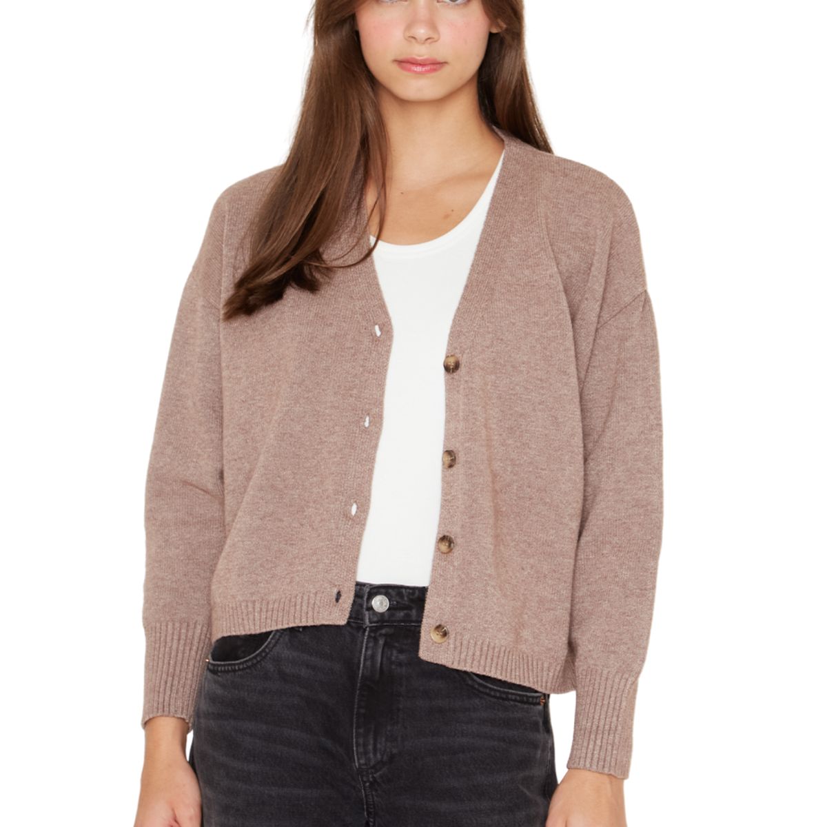 JACINTA TIENDA - Chaleco Stone café Jacinta Tienda