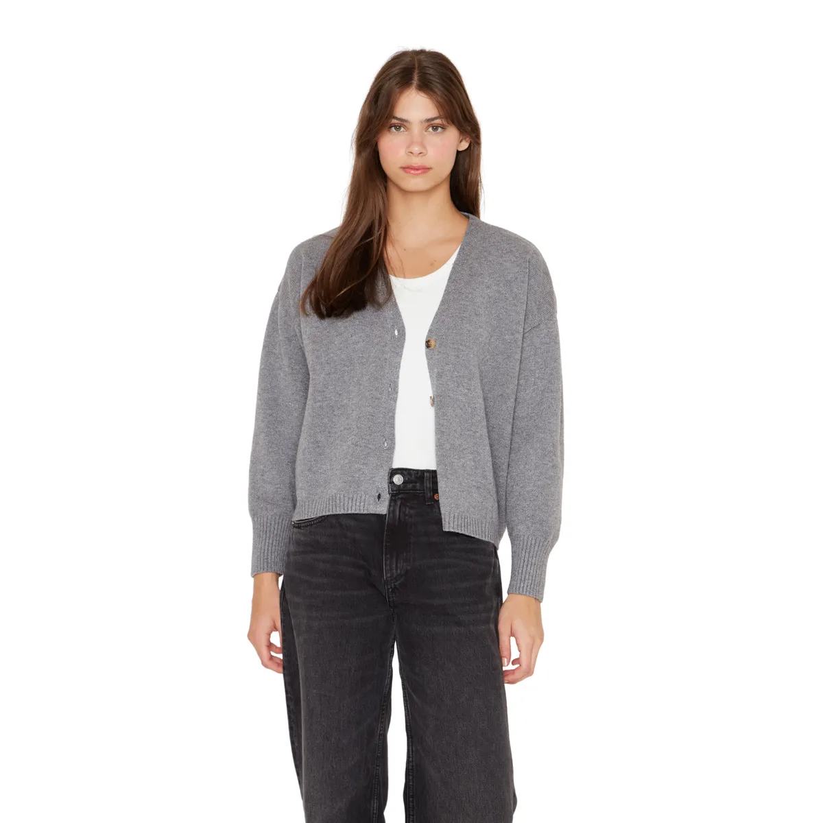 JACINTA TIENDA - Chaleco Stone gris Jacinta Tienda