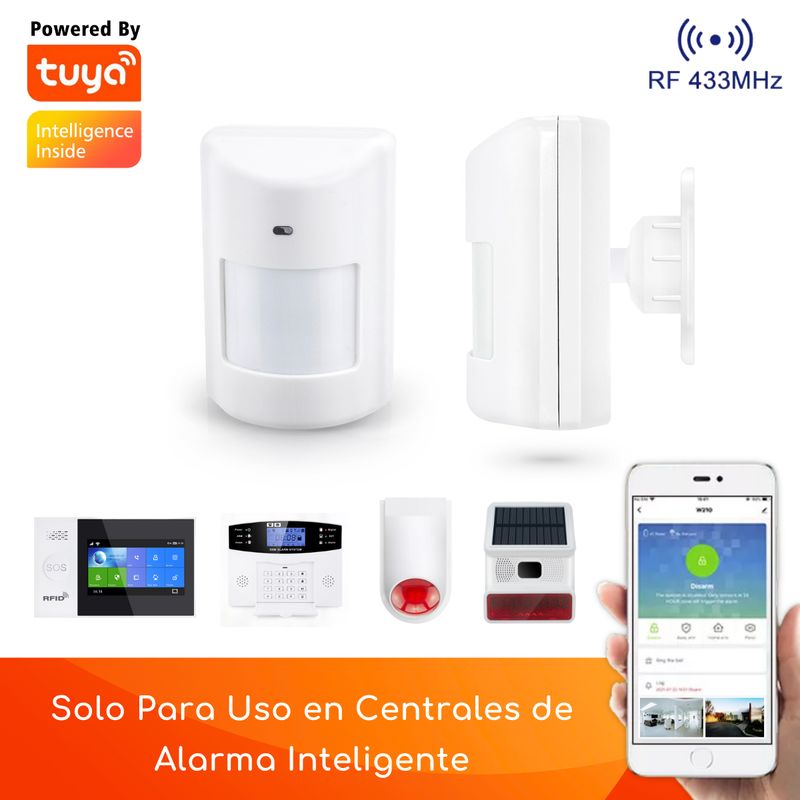 D MOTICA - Sensor De Movimiento Pir Infrarrojo Antimascotas 433mhz