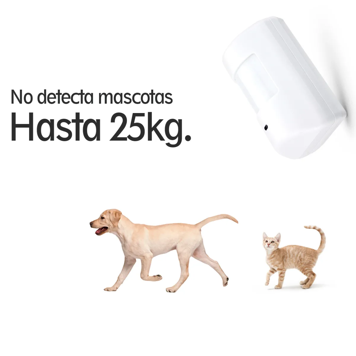 D MOTICA - Sensor De Movimiento Pir Infrarrojo Antimascotas 433mhz