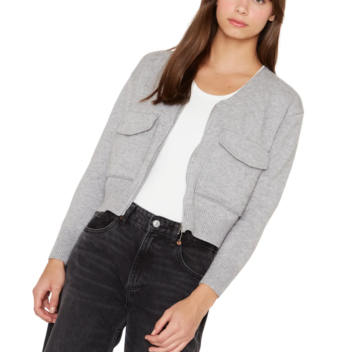 JACINTA TIENDA - Chaleco Cargo gris Jacinta Tienda