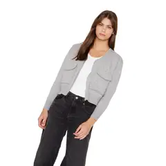 JACINTA TIENDA - Chaleco Cargo gris