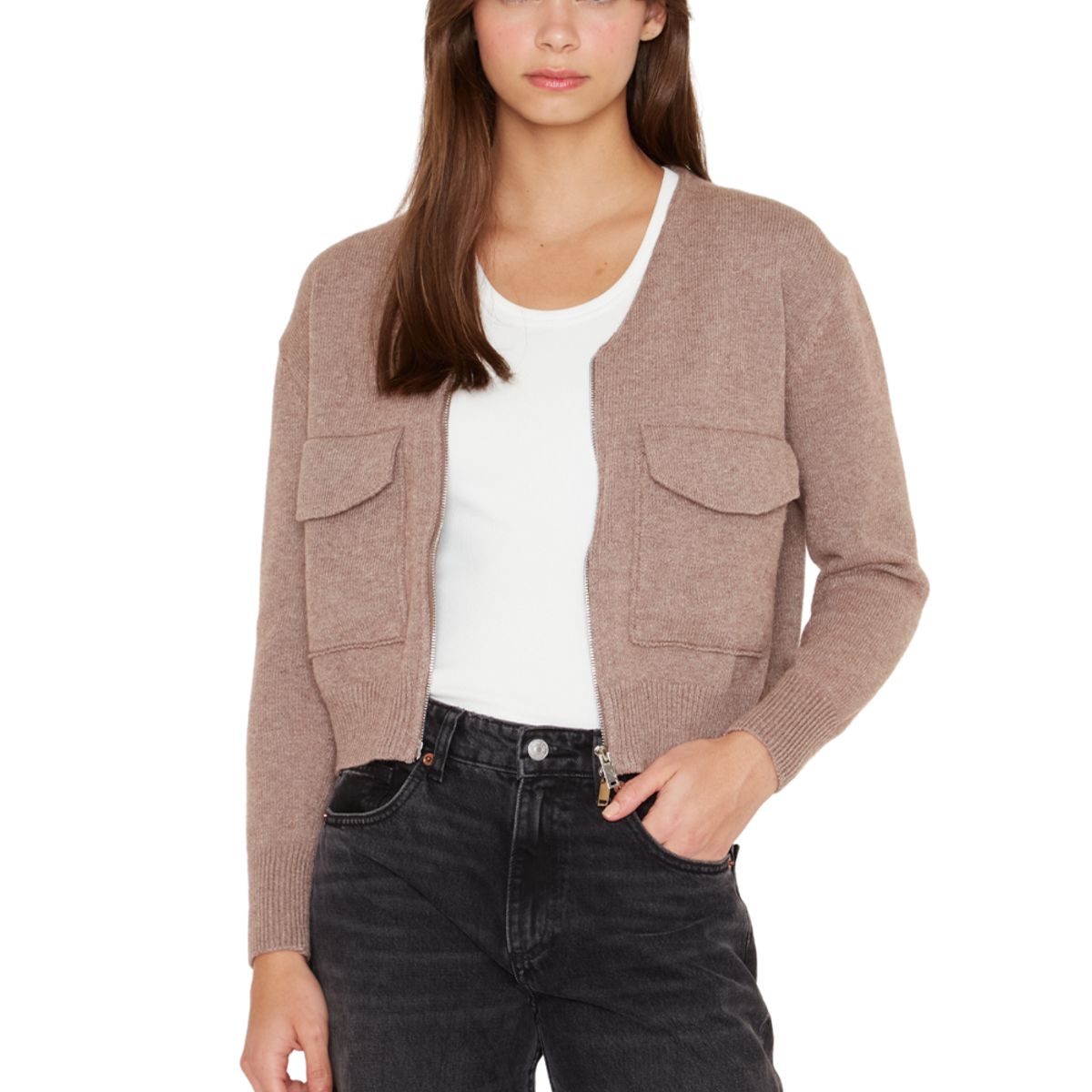 JACINTA TIENDA - Chaleco Cargo café Jacinta Tienda