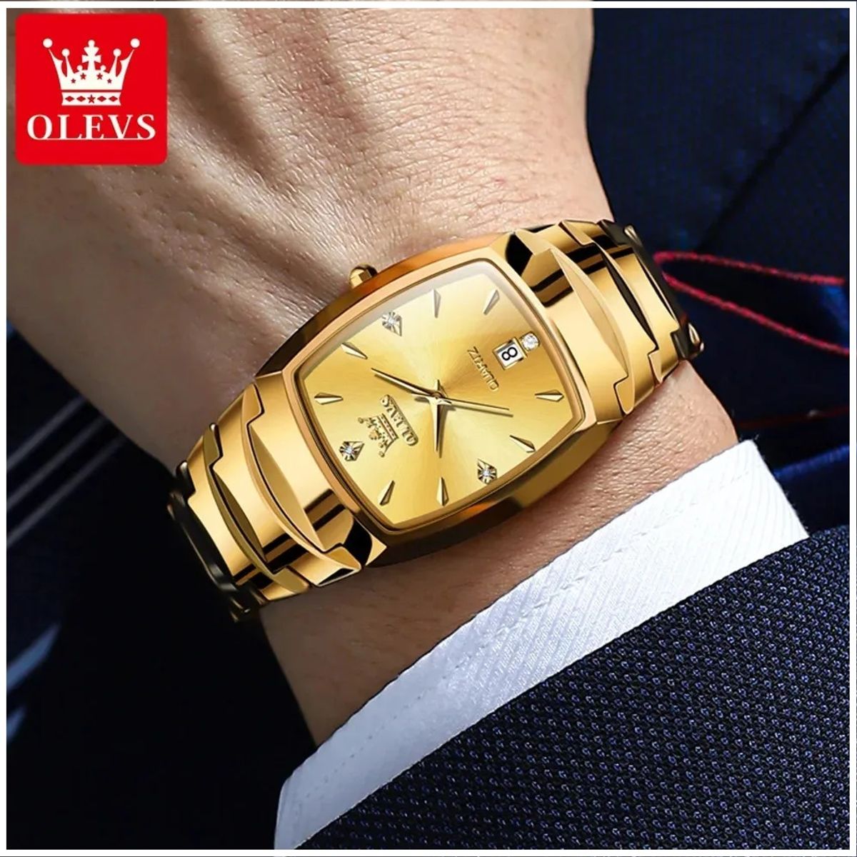 STARTECHOFFICE - Reloj de Pulsera para Hombre Cuarzo Japonés Resistente al Agua 30M