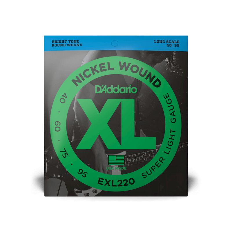 DADDARIO - Set de cuerdas de bajo Daddario EXL220 Super Light 40-95