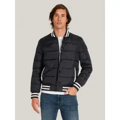 TOMMY HILFIGER - Chaqueta Quilted Bomber Con Logo Azul