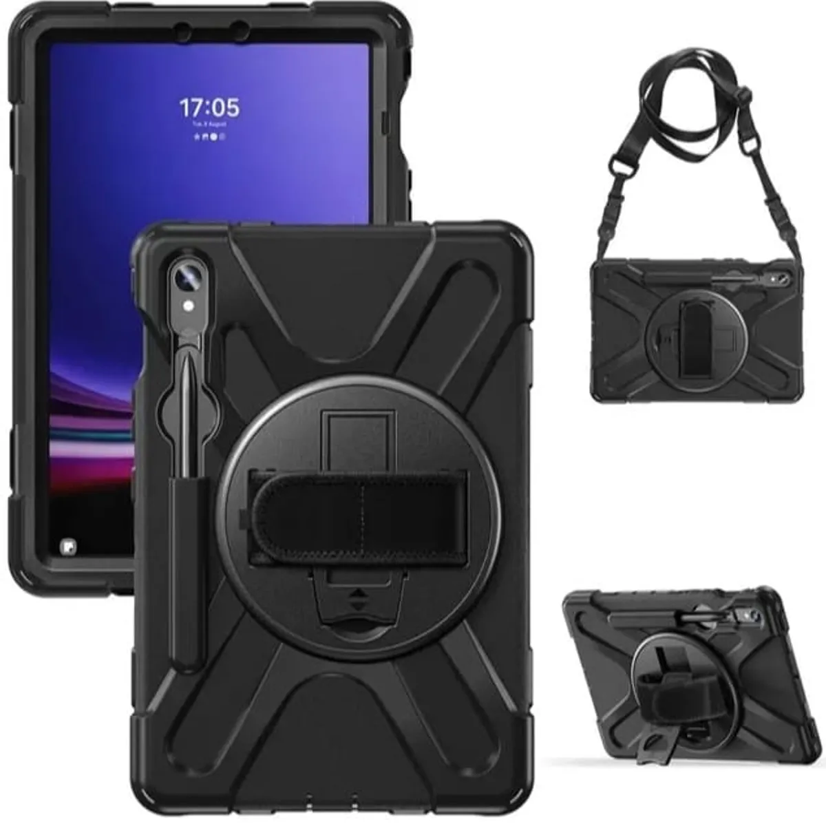 GENERICO - Funda Antigolpes Para Samsung Galaxy Tab S9 FE+-S9+ Negro