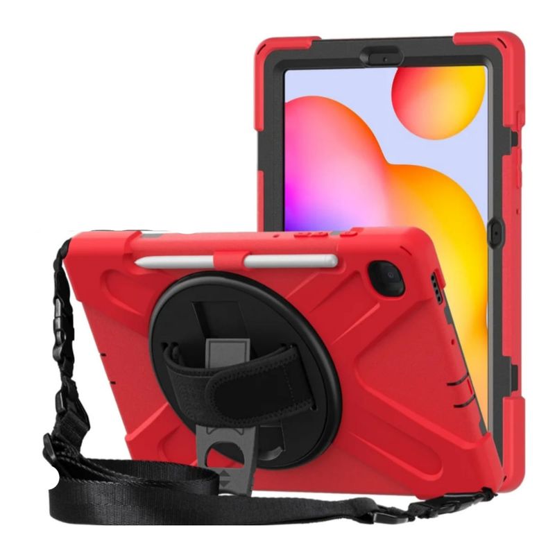 GENERICO - Funda Antigolpes Para Samsung Galaxy Tab S6 Lite Rojo