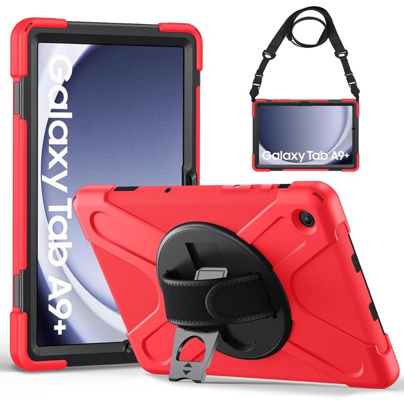 GENERICO - Funda Antigolpes Para Samsung Galaxy Tab A9 Plus Rojo