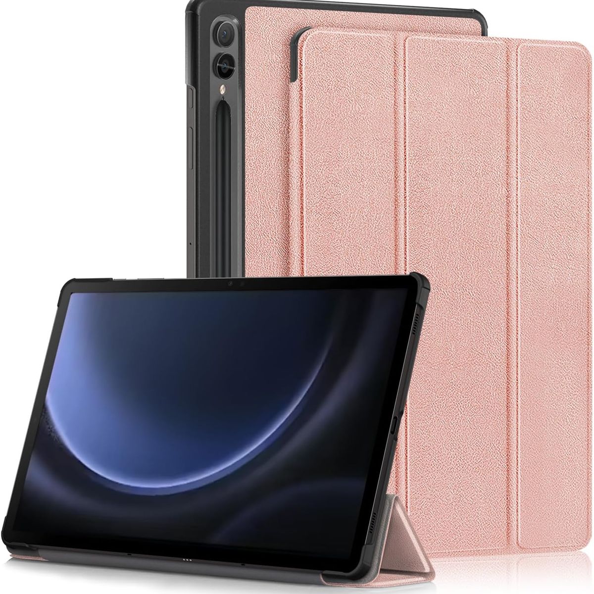 GENERICO - Funda Inteligente Para Samsung Galaxy Tab S9 FE+ S9+ Rosa Gold