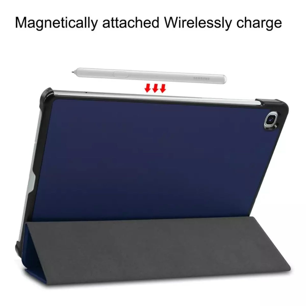 GENERICO - Funda Inteligente Para Samsung Galaxy Tab S6 Lite Azul Marino