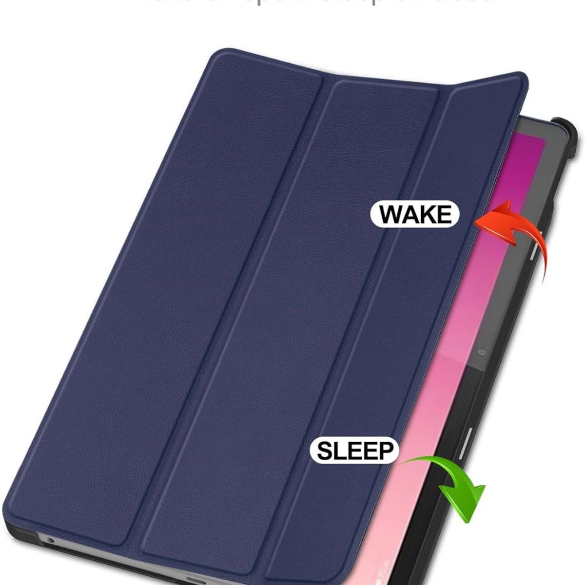 GENERICO - Funda Inteligente Para Lenovo Tab P12 Azul Marino