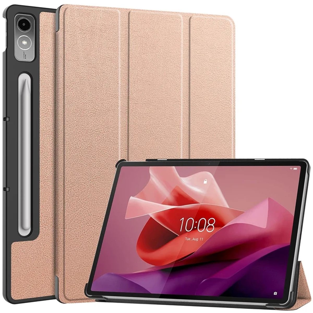 GENERICO - Funda Inteligente Para Lenovo Tab P12 Rosa Gold