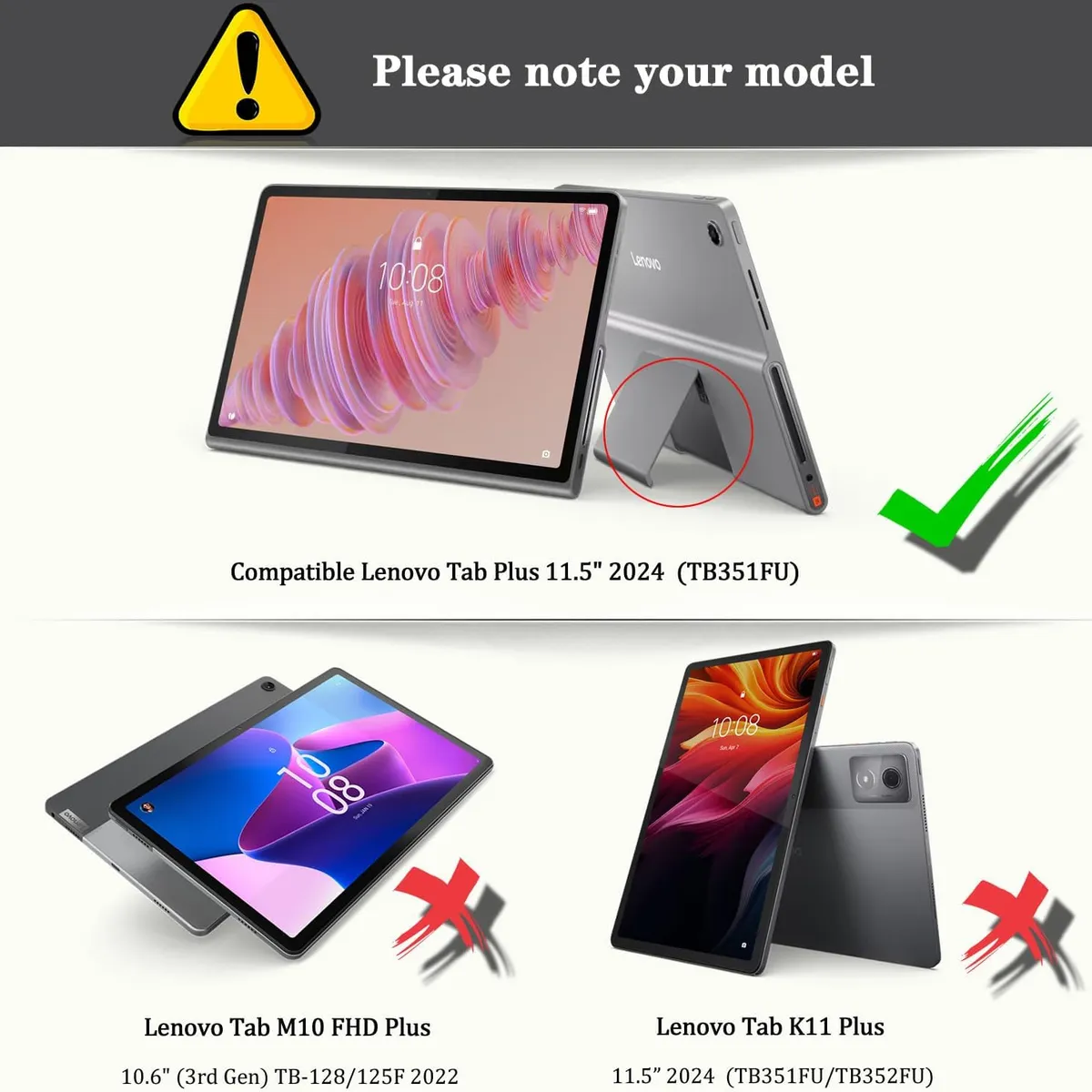 GENERICO - Funda Inteligente Para Lenovo Yoga Tab Plus 11.5 Negro