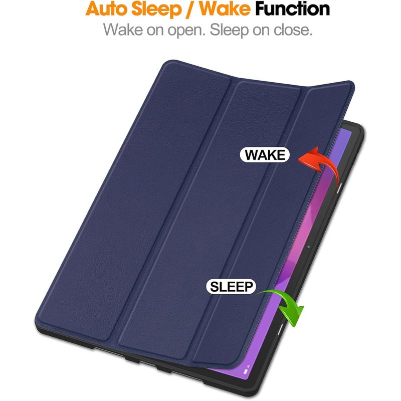 GENERICO - Funda Inteligente Para Lenovo Idea Tab Pro 12.7 Negro