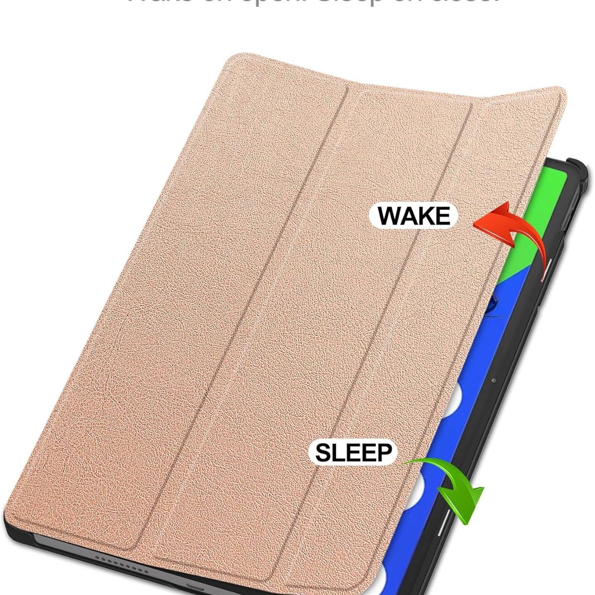 GENERICO - Funda Inteligente Para Lenovo Idea Tab Pro 12.7 Rosa Gold