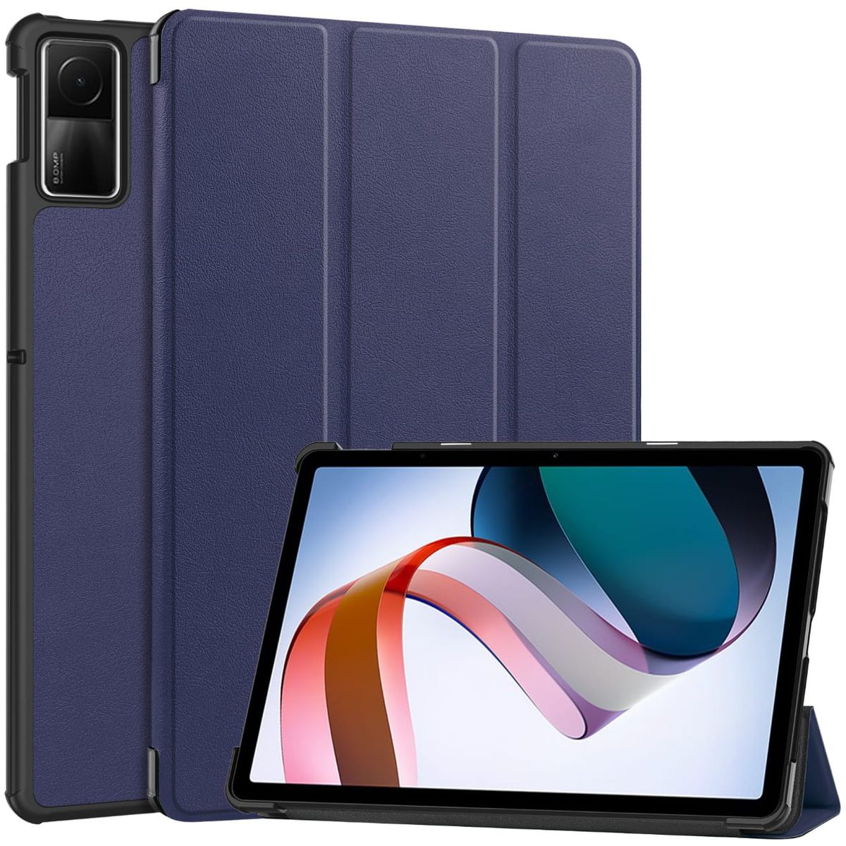 GENERICO - Funda Inteligente Para Xiaomi Redmi Pad SE Azul Marino