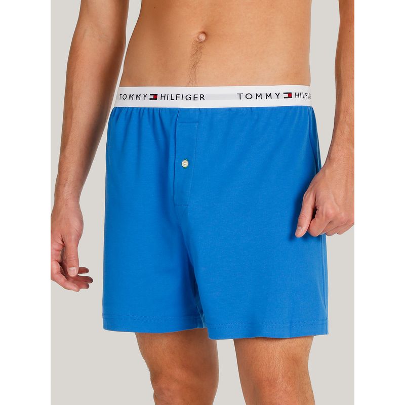 TOMMY HILFIGER - Bóxer Athletic Con Logo Celeste Tommy Hilfiger