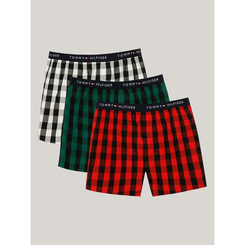 TOMMY HILFIGER - Pack De 3 Bóxer Con Estampado Multicolor Tommy Hilfiger