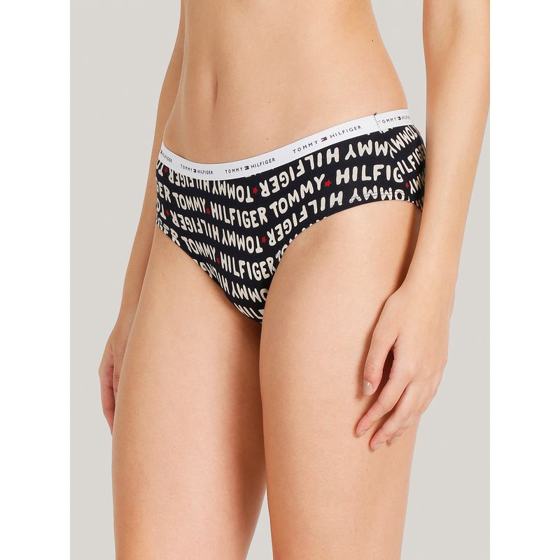 TOMMY HILFIGER - Bikini Cotton Classics Logo Negro Tommy Hilfiger