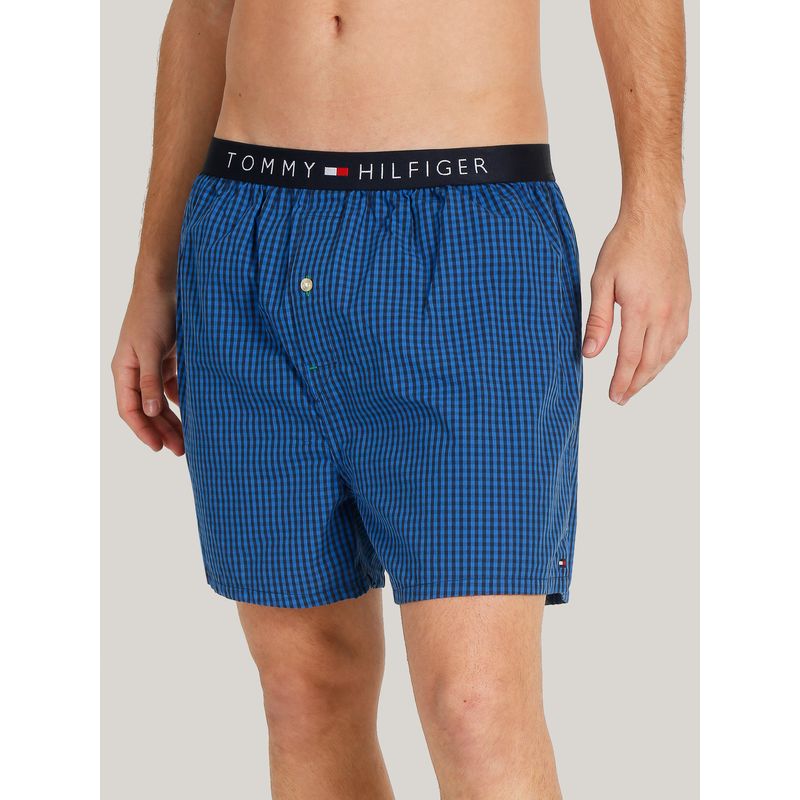 TOMMY HILFIGER - Bóxer Basic Core Con Logo Azul Tommy Hilfiger.-