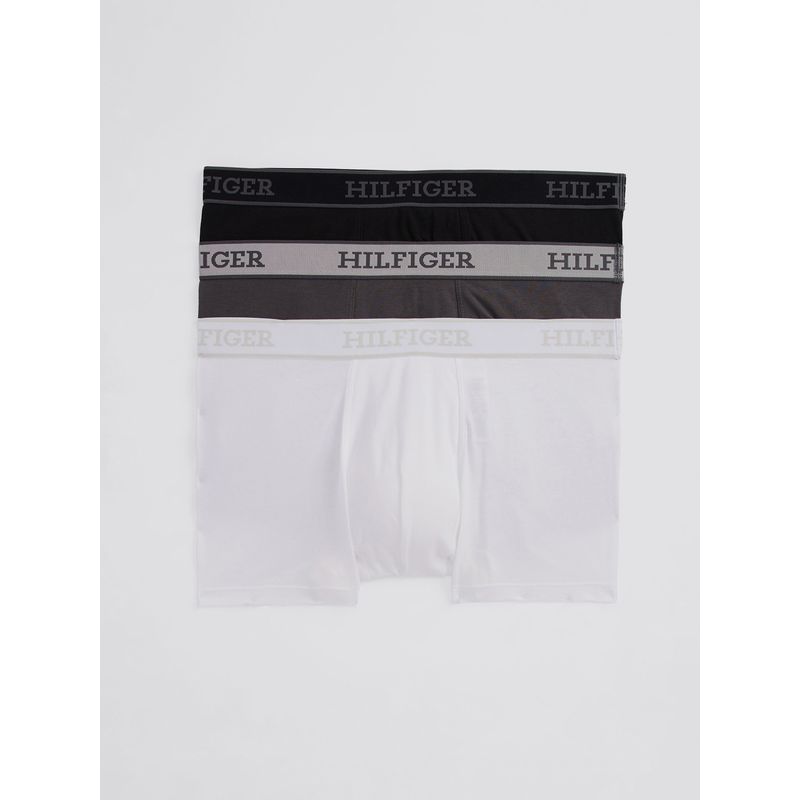 TOMMY HILFIGER - Pack De 3 Calzoncillos Trunk Con Logo Multicolor Tommy Hilfiger.-
