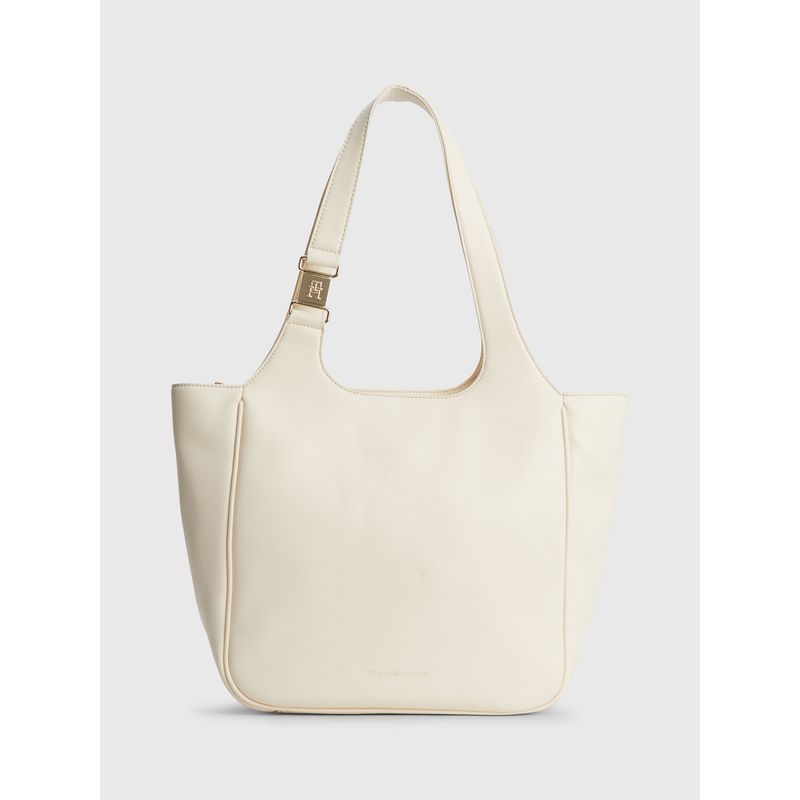 TOMMY HILFIGER - Tote Contemporary Solid Beige Tommy Hilfiger