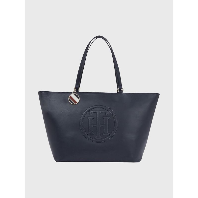TOMMY HILFIGER - Tote Latam Printcon Charm Azul Tommy Hilfiger