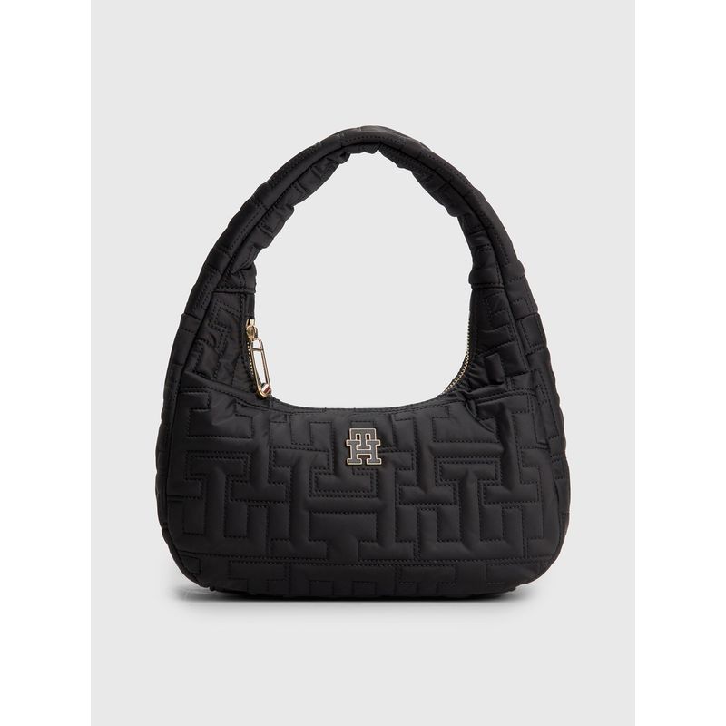 TOMMY HILFIGER - Cartera Chic Con Logo Negro Tommy Hilfiger
