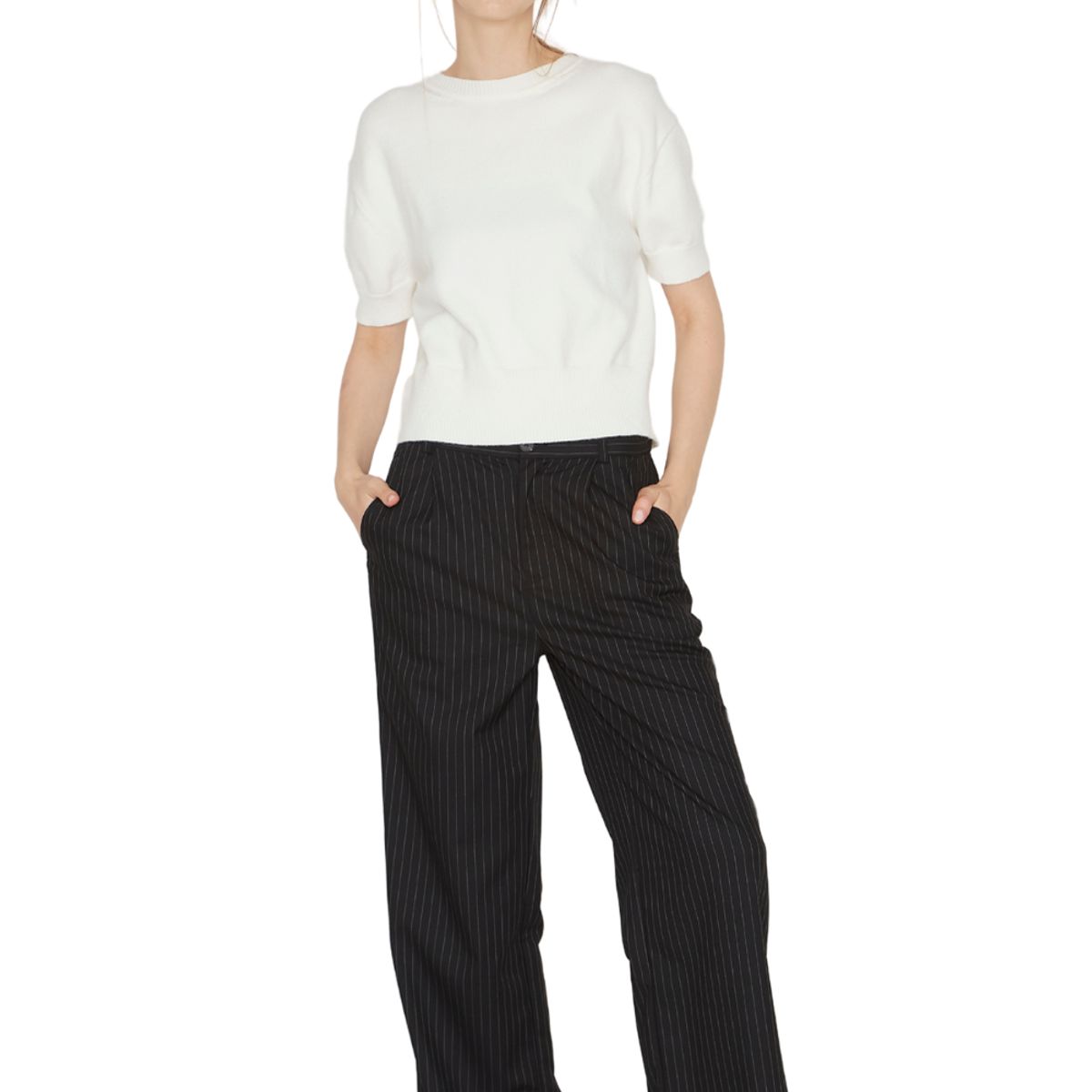 JACINTA TIENDA - Pantalón Bowen lineas negras Jacinta Tienda