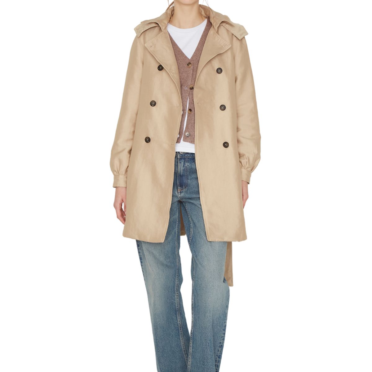 JACINTA TIENDA - Trench Coat Royal crudo Jacinta Tienda