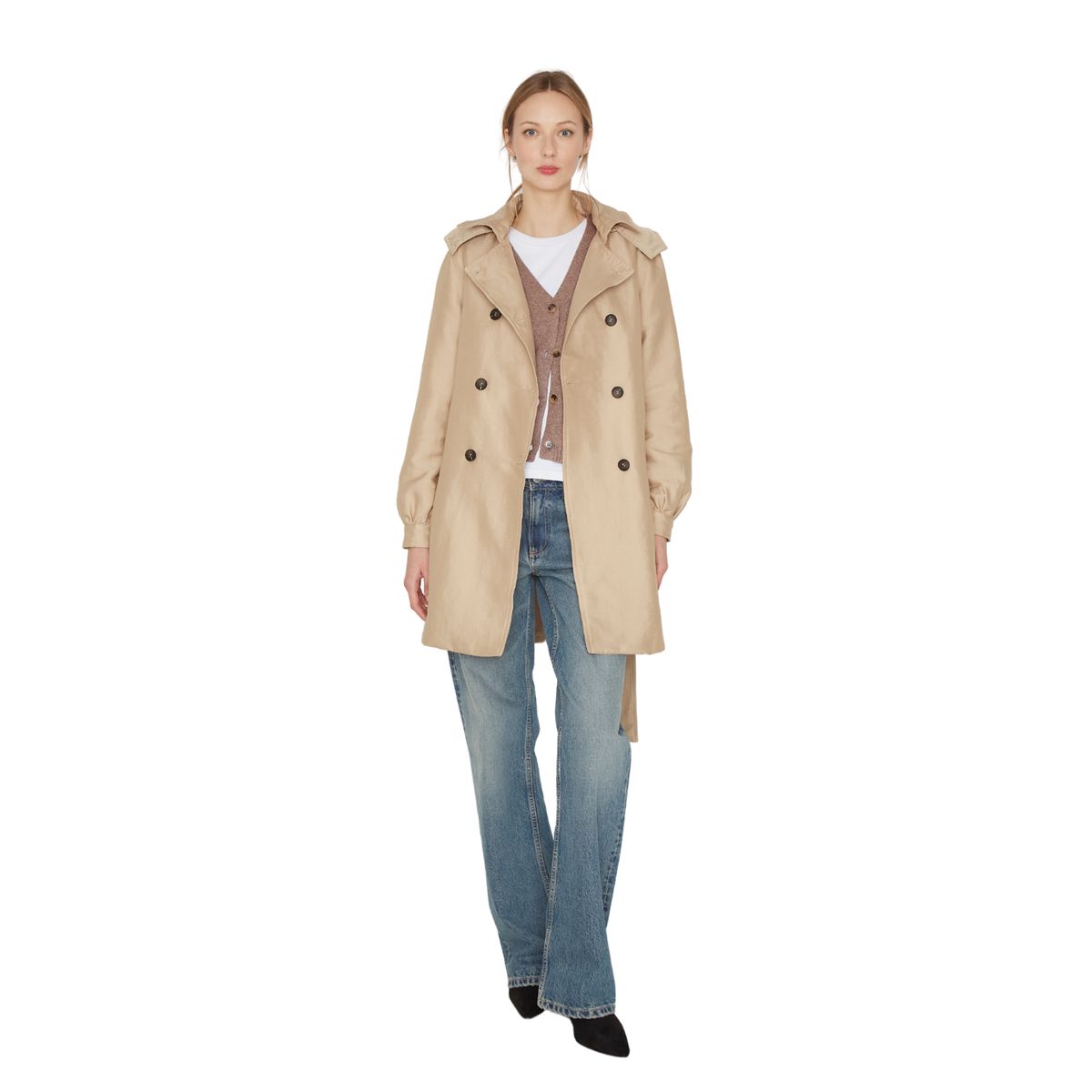 JACINTA TIENDA - Trench Coat Royal crudo Jacinta Tienda