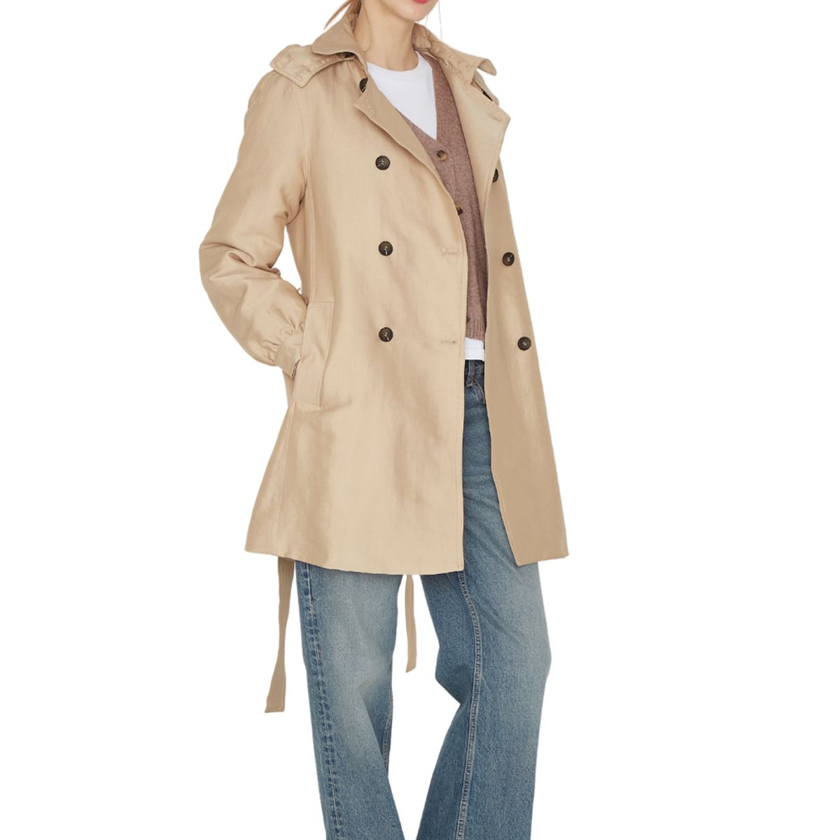 JACINTA TIENDA - Trench Coat Royal crudo Jacinta Tienda