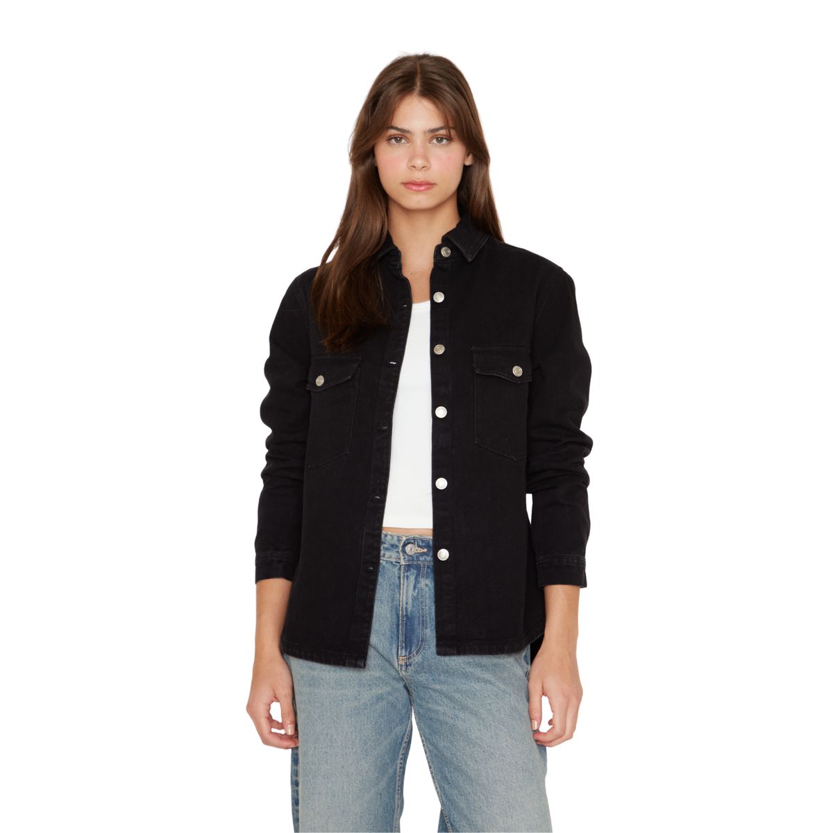 JACINTA TIENDA - Camisa Porter Bolsillos negra Jacinta Tienda