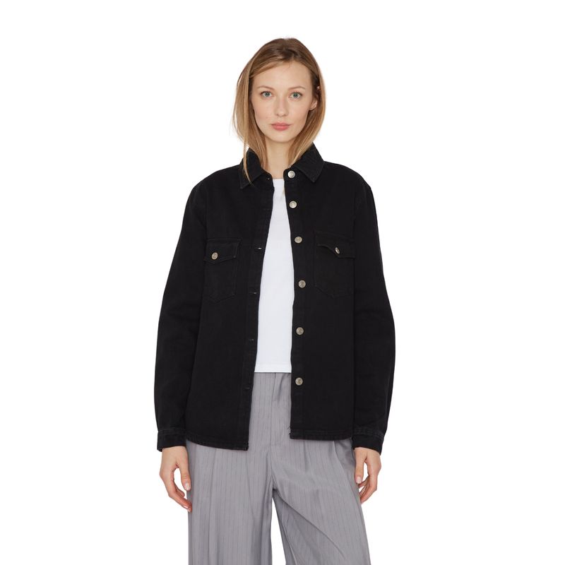 JACINTA TIENDA - Camisa Porter Bolsillos negra Jacinta Tienda