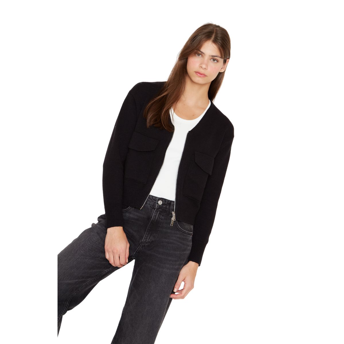 JACINTA TIENDA - Chaleco Cargo negro Jacinta Tienda