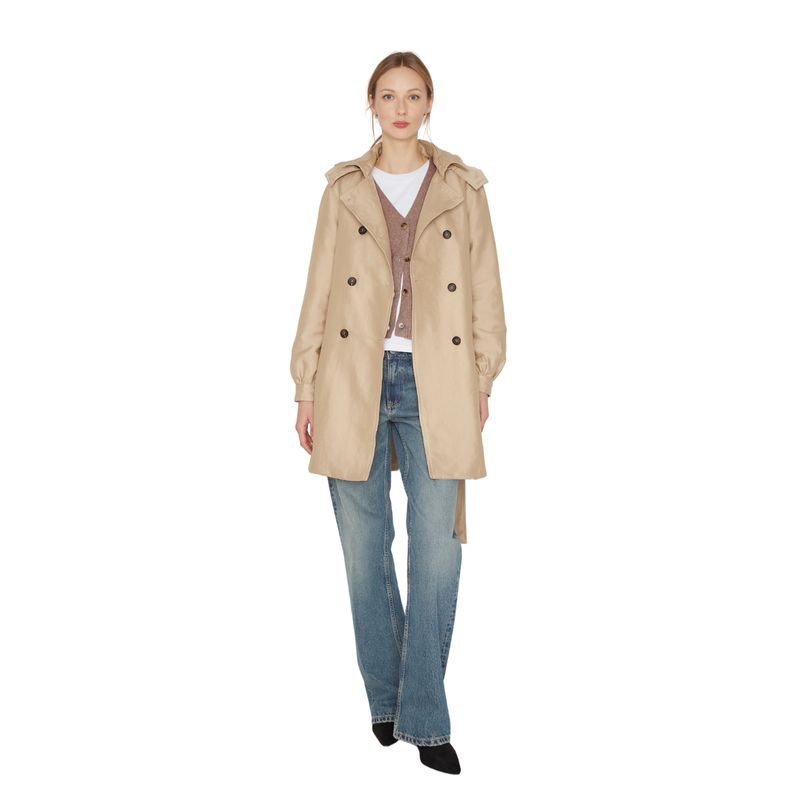 JACINTA TIENDA - Trench Coat Royal crudo Jacinta Tienda.