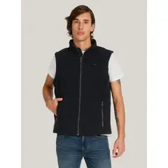 TOMMY HILFIGER - Chaqueta Vest Solid Con Logo Azul