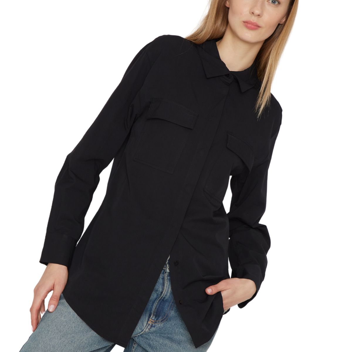 JACINTA TIENDA - Blusa Stone negra Jacinta Tienda