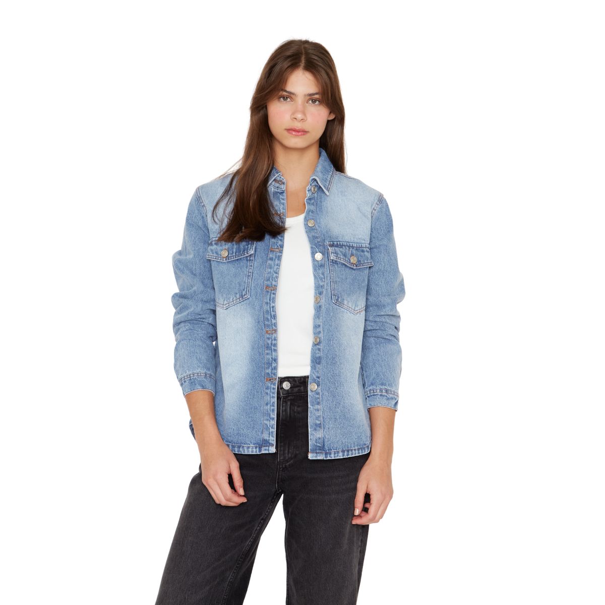 JACINTA TIENDA - Camisa Porter Bolsillos azul Jacinta Tienda