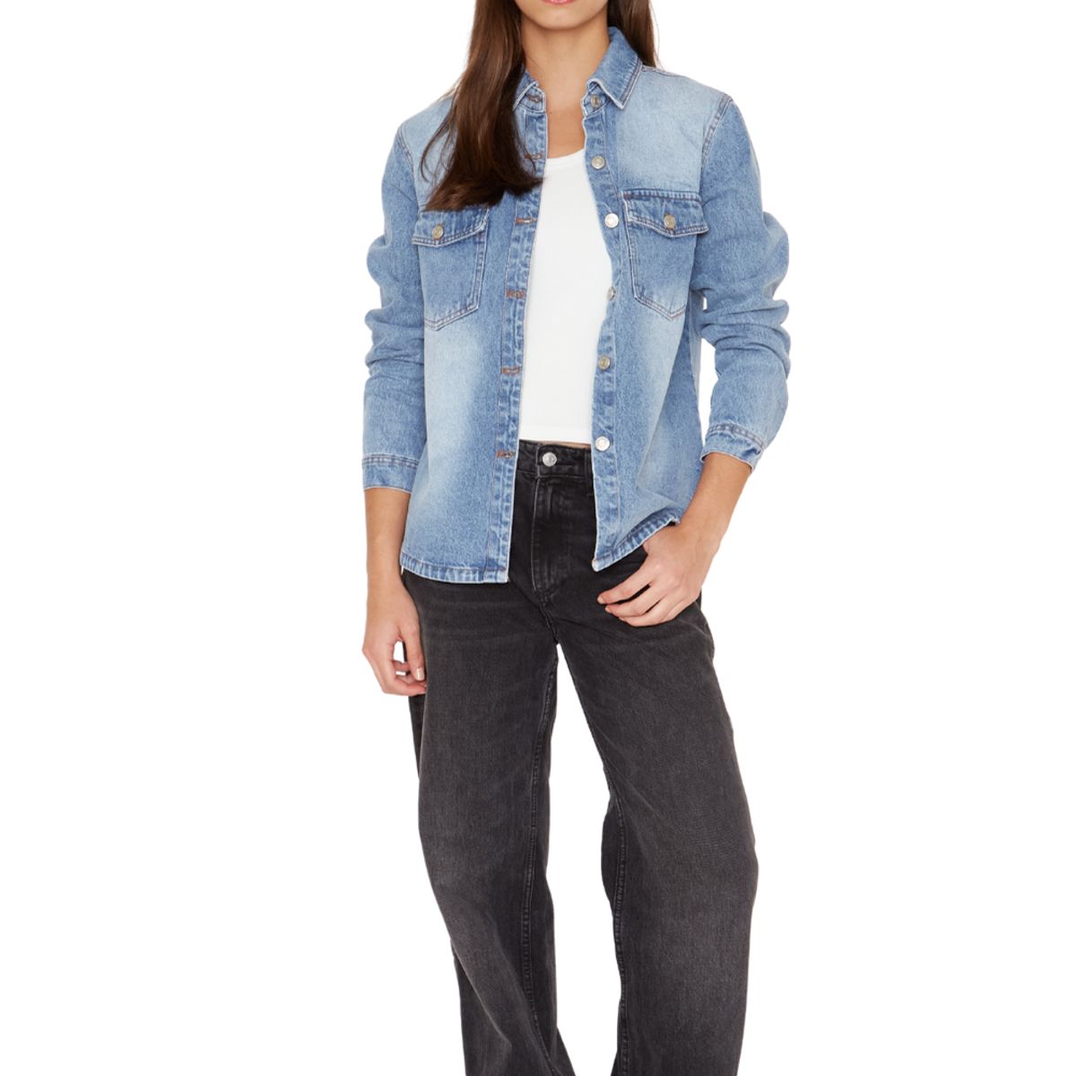 JACINTA TIENDA - Camisa Porter Bolsillos azul Jacinta Tienda