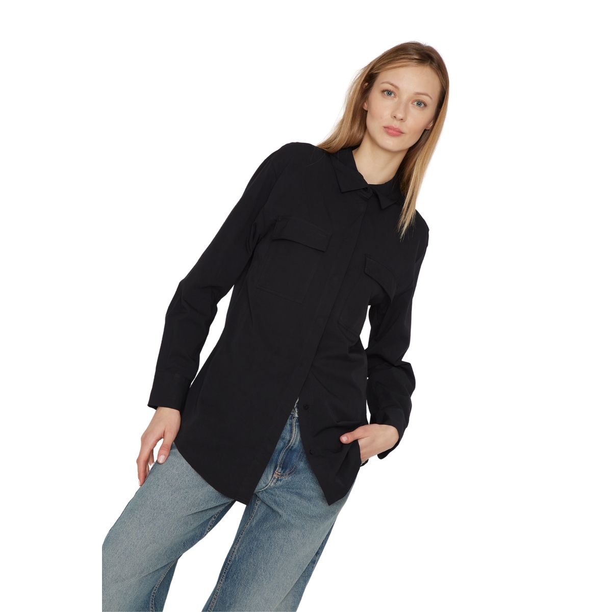 JACINTA TIENDA - Blusa Stone negra Jacinta Tienda