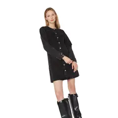 JACINTA TIENDA - Vestido Demin Stone negro