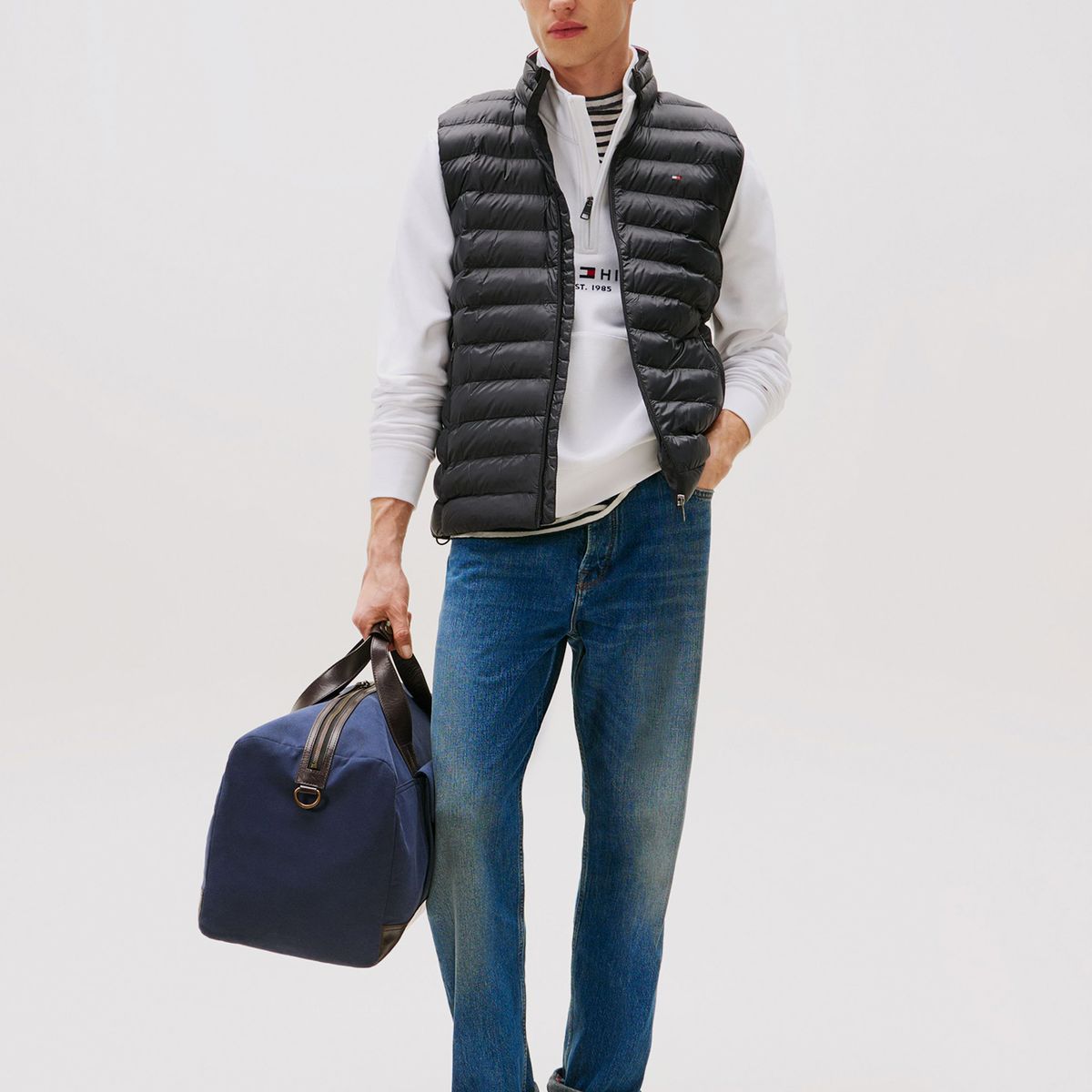 TOMMY HILFIGER - Parka Vest Packable Solid Negro Tommy Hilfiger