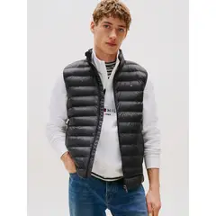 TOMMY HILFIGER - Parka Vest Packable Solid Negro