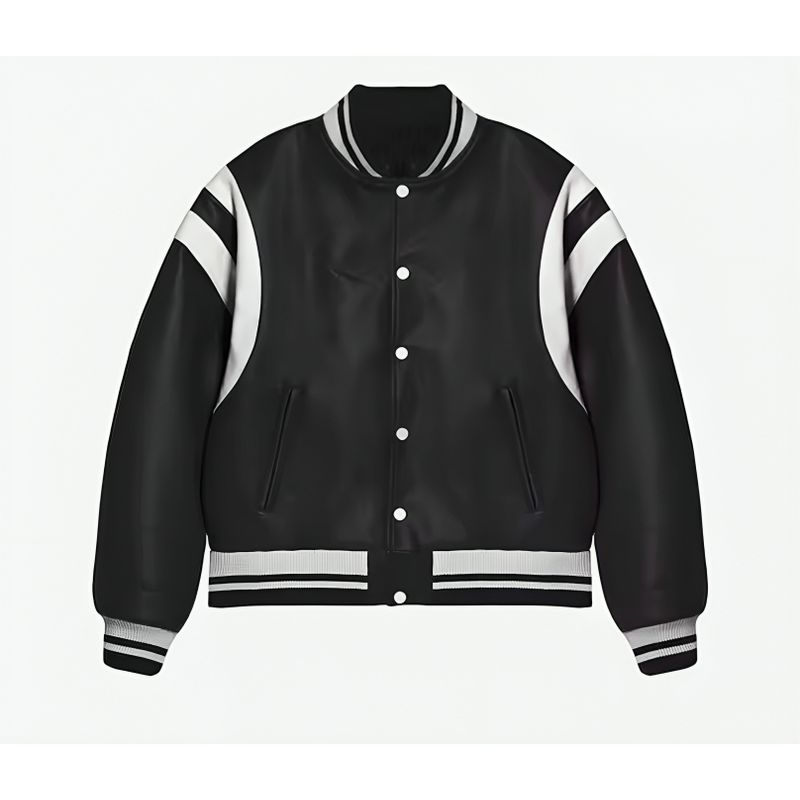 KIBOU - Chaqueta Universitaria Ecocuero para Niños