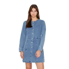 JACINTA TIENDA - Vestido Denim Stone azul